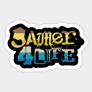 Gamer 4 Life text 16.0 Sticker